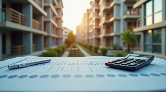 Illustration conceptuelle de financement et rénovation d'une copropriété