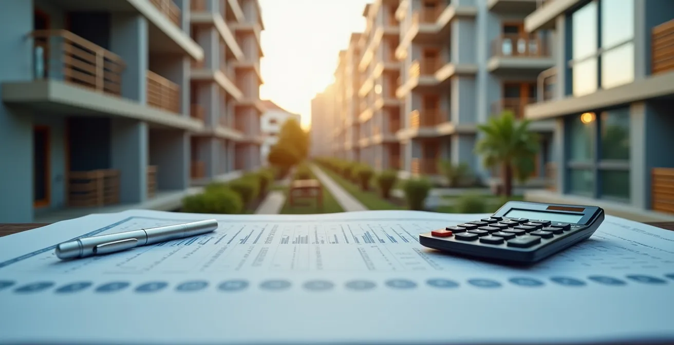 Illustration conceptuelle de financement et rénovation d'une copropriété